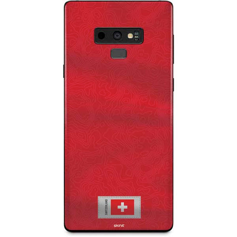 Switzerland Soccer Flag Galaxy Note 9 Skin